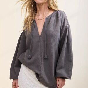 Aerie Easy Street Sweatshirt Grey Oversized Size XL